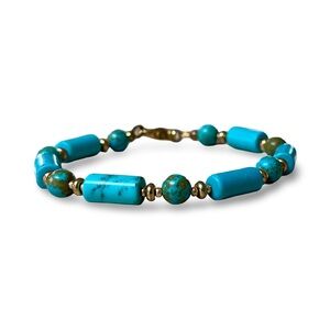 Handmade Turquoise Beaded Bracelet